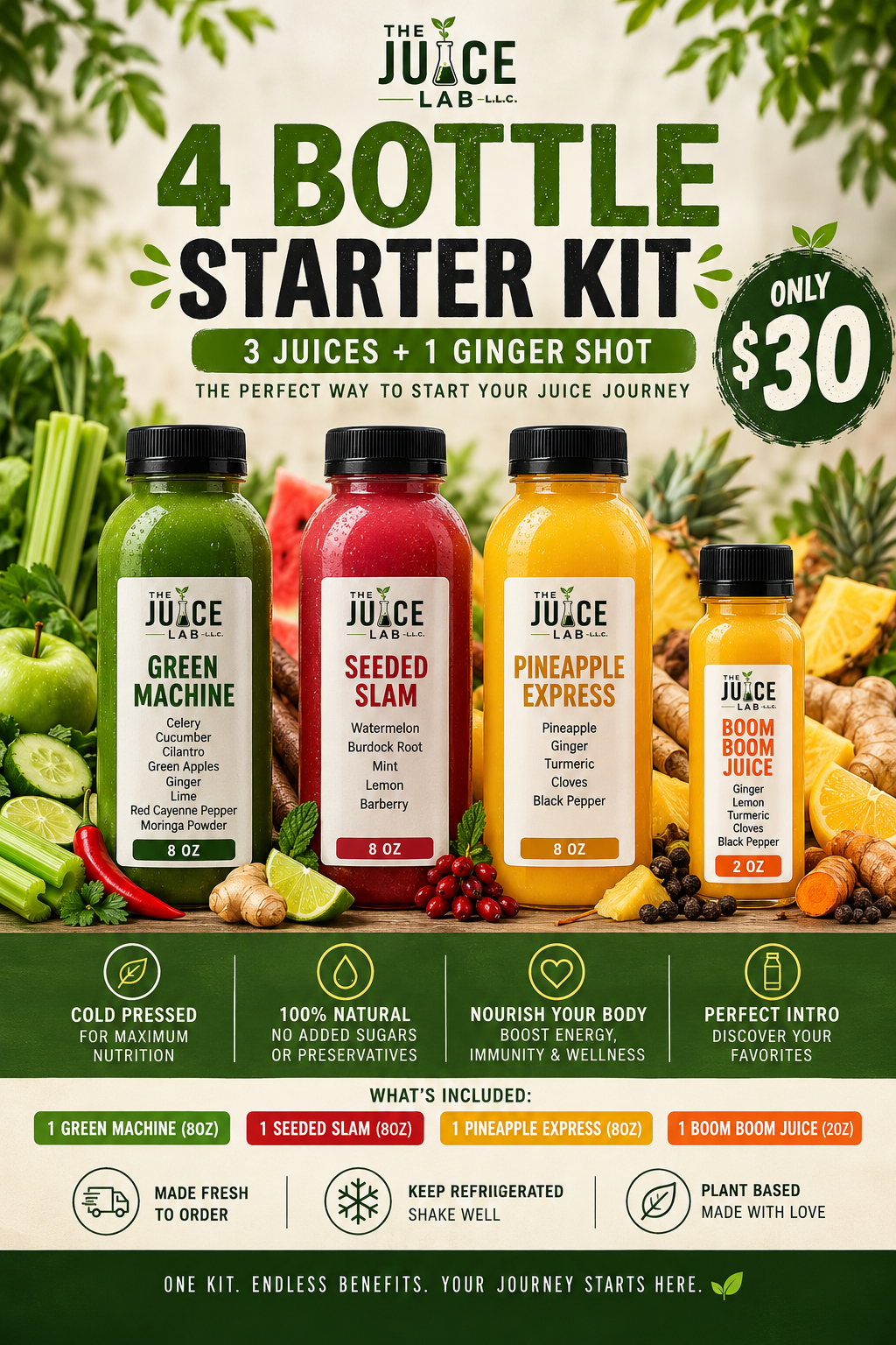 4 Bottle Starter Kit!